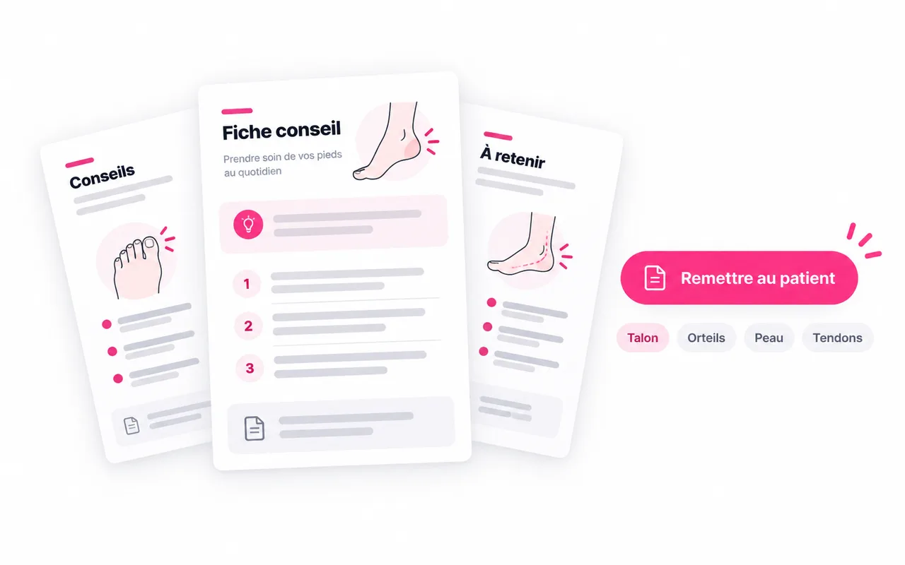 {{fichesConseils}} fiches, une page chacune, remises en un clic.